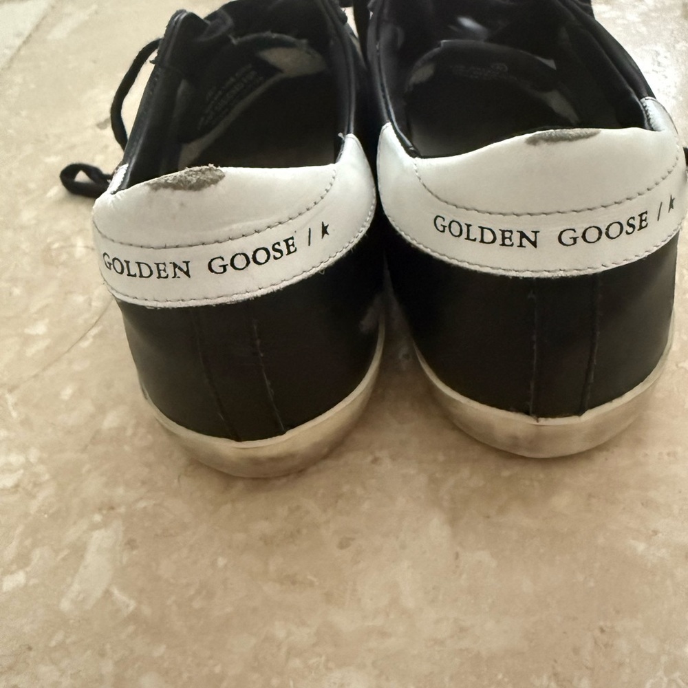 Golden Goose EUC Superstar Black Leather Trainers Size 37 - Picture 6 of 14